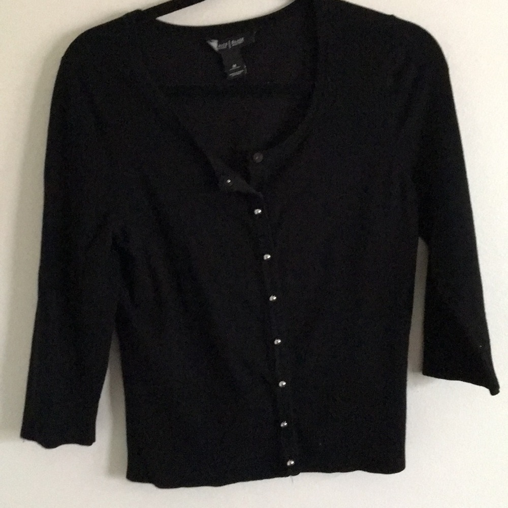 Black Button-Up Cardigan